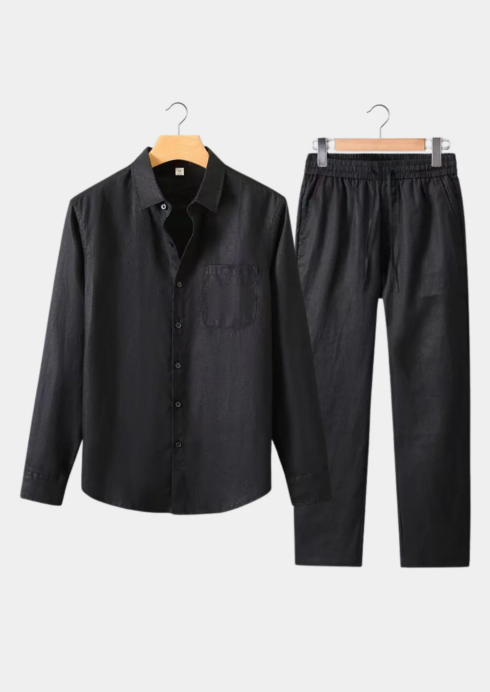 DOLCEVITA ZOMERSET MET LANGE MOUWEN - HELEMAAL ZWART