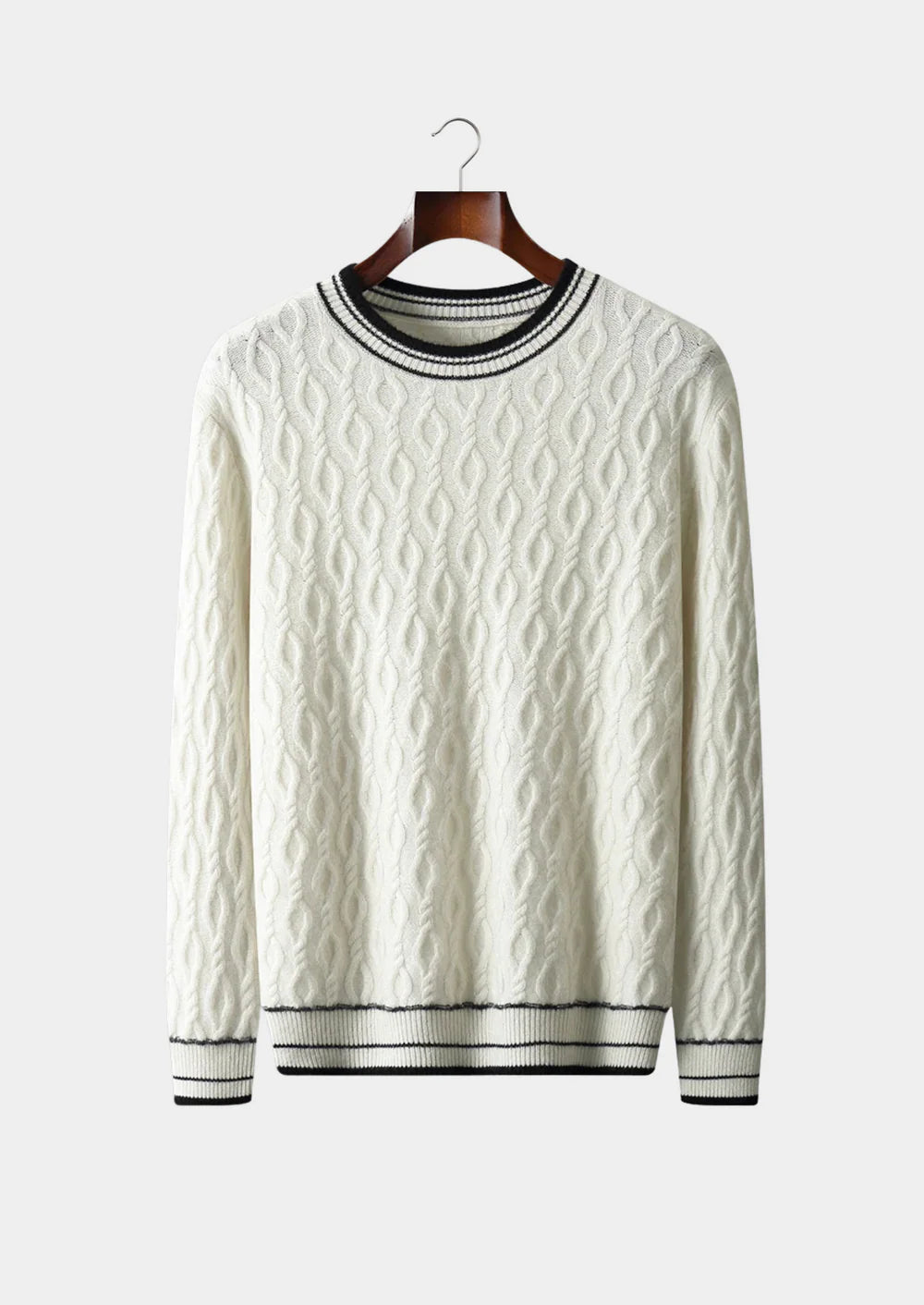 ZUIVERE EXTRA FIJNE MERINOWOL JACQUARD CREWNECK