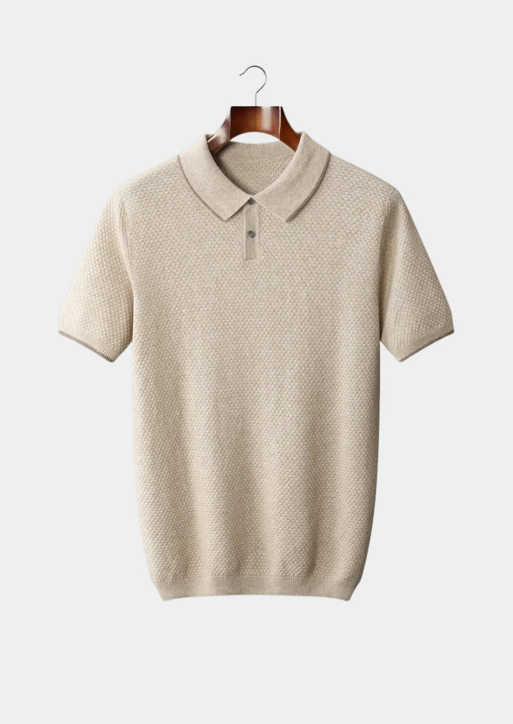 PREMIUM KASJMIER TWEEKLEURIGE POLO