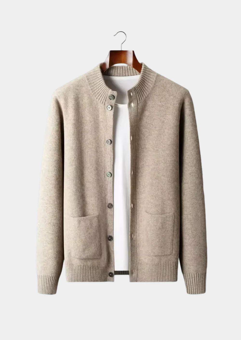 PREMIUM KASJMIER KNOOPCARDIGAN