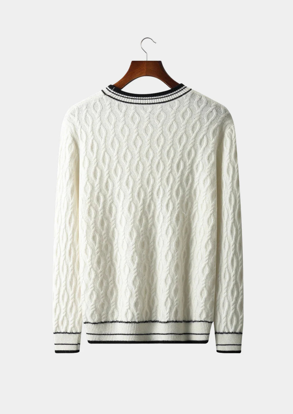 ZUIVERE EXTRA FIJNE MERINOWOL JACQUARD CREWNECK