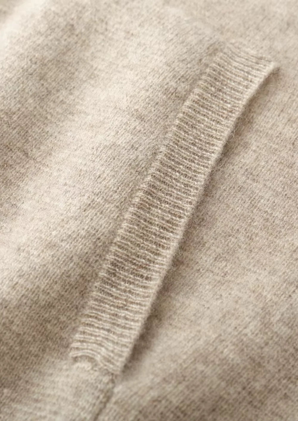 ZUIVERE EXTRA-FIJNE MERINO WOL RITS HOODIE