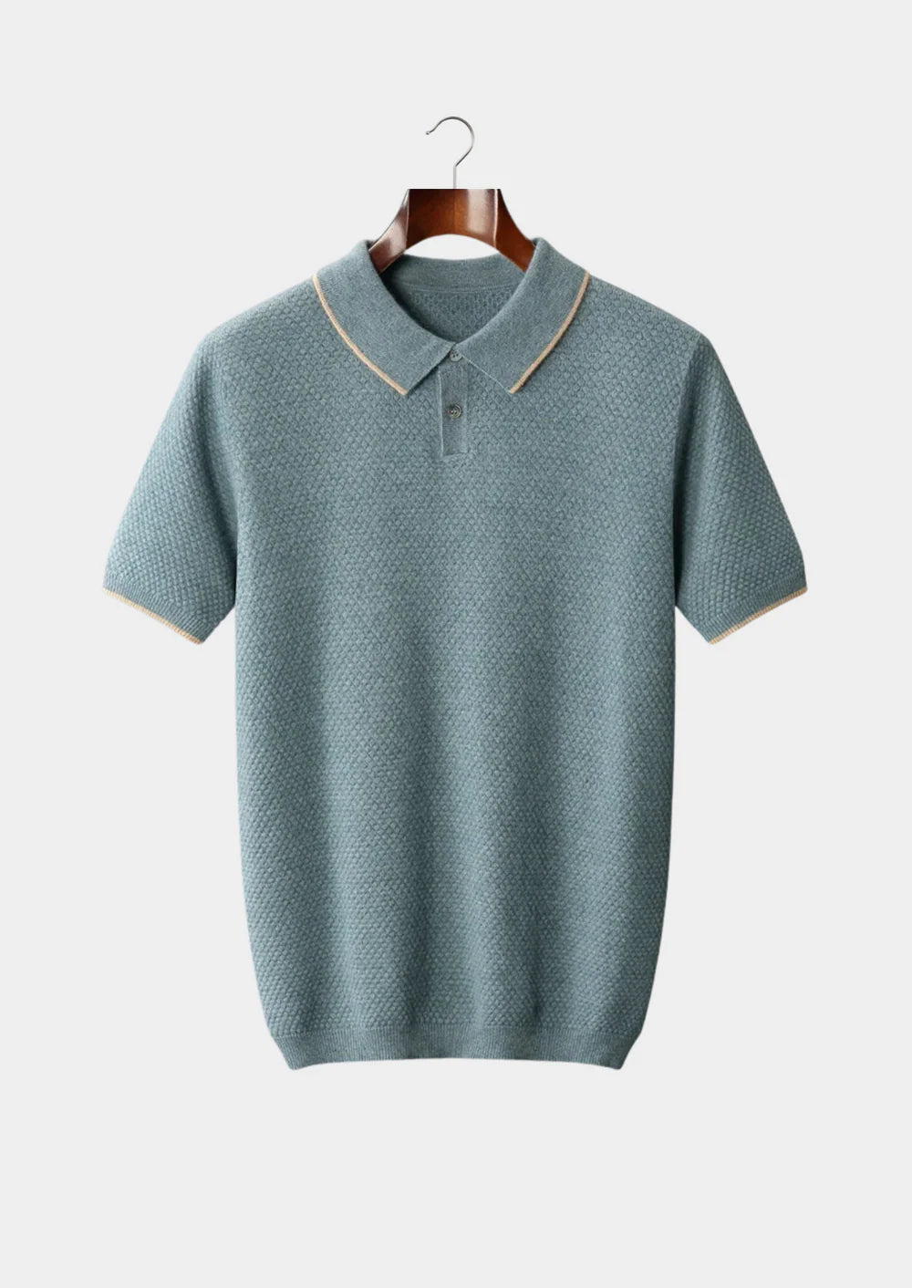 PREMIUM KASJMIER TWEEKLEURIGE POLO