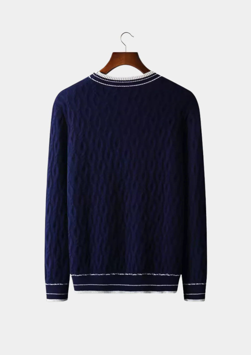 ZUIVERE EXTRA FIJNE MERINOWOL JACQUARD CREWNECK