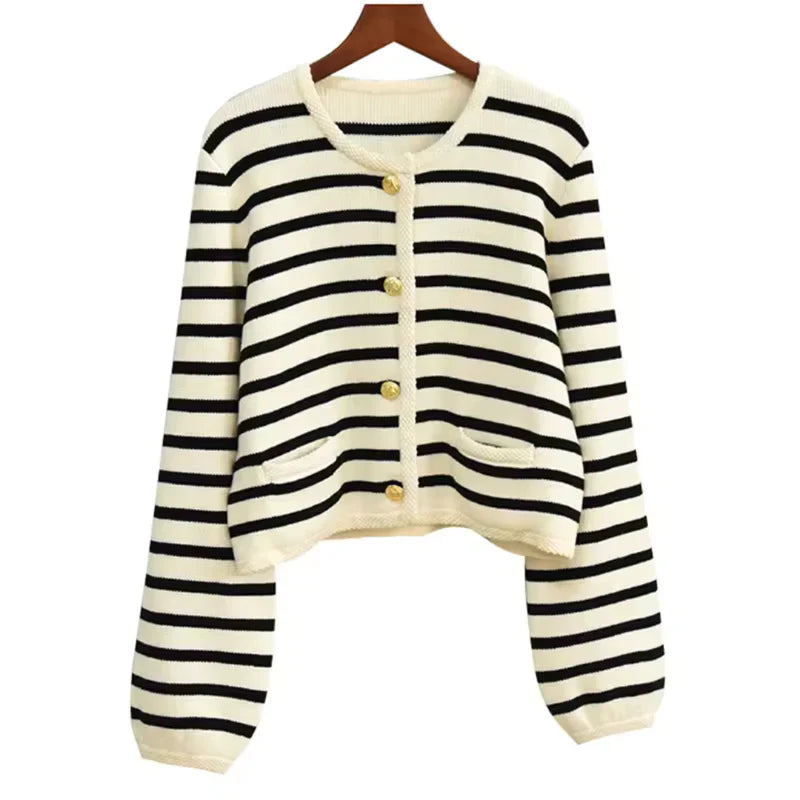 Premium gestreept wollen vest