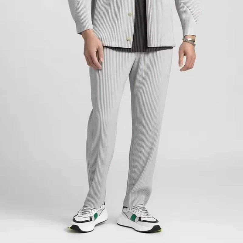 Modaura™ | Geribbelde katoenen pantalon