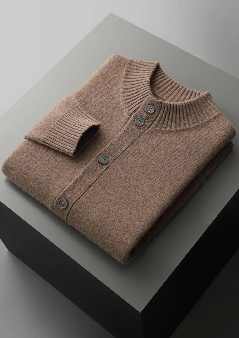 PREMIUM KASJMIER KNOOPCARDIGAN