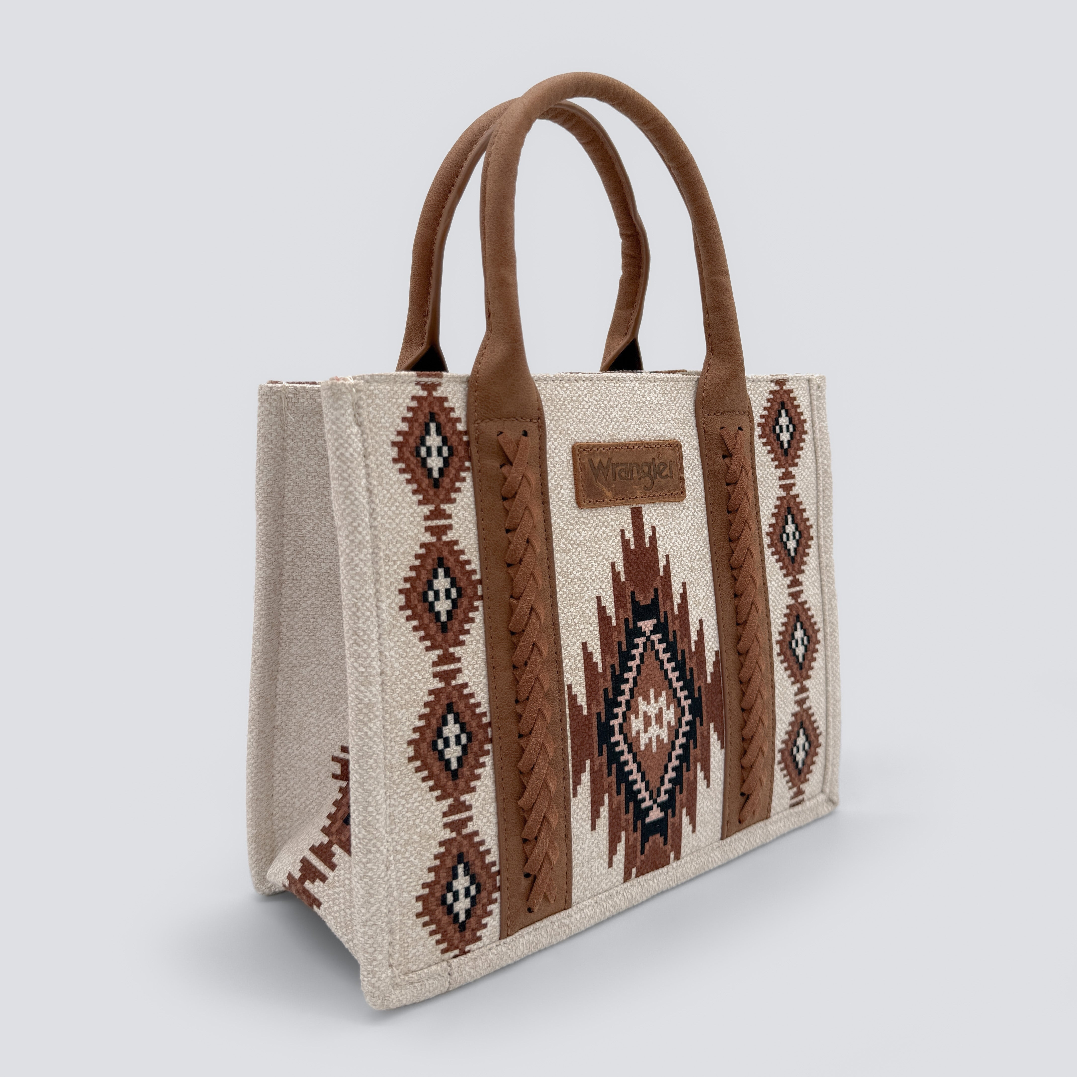 Dani Morgans x Wrangler Western Horizon Collection Whipstitch Crossbody Tote met riem