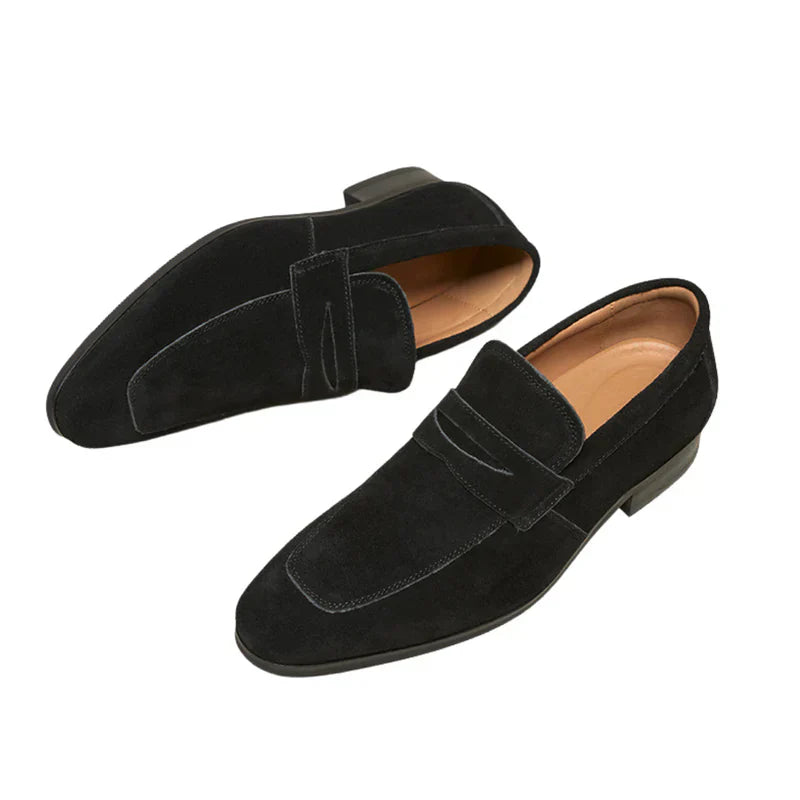 Modaura™ | Suède bandjes loafers