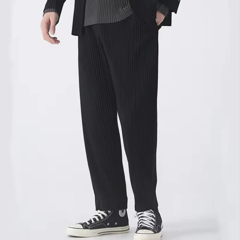 Modaura™ | Geribbelde katoenen pantalon