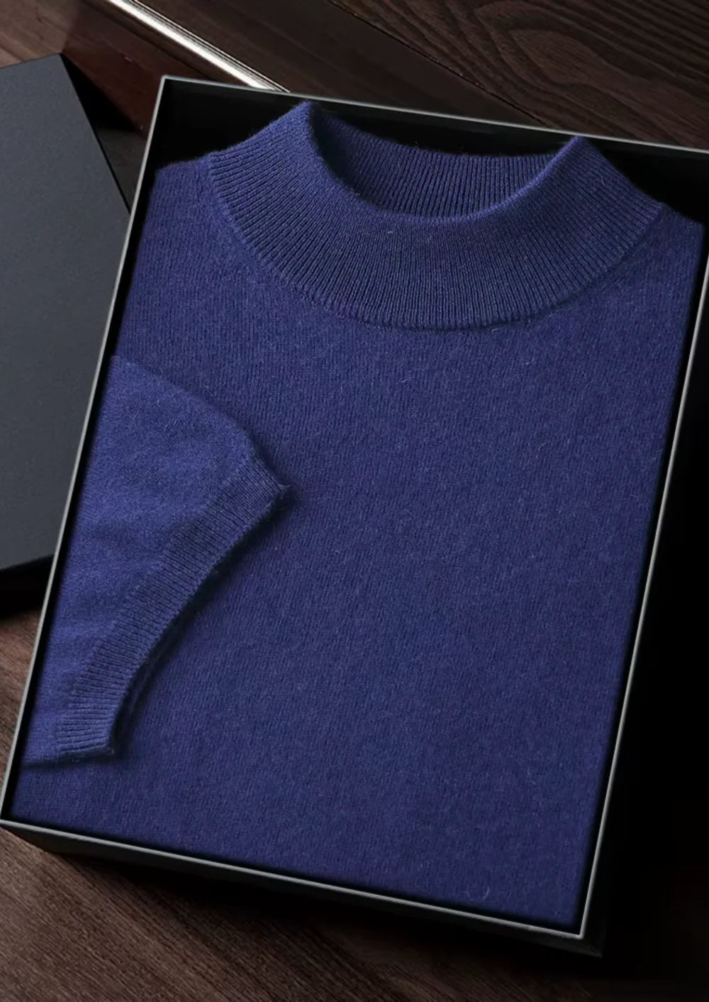 MIUM CASHMERE MOCK-NECK T-SHIRT