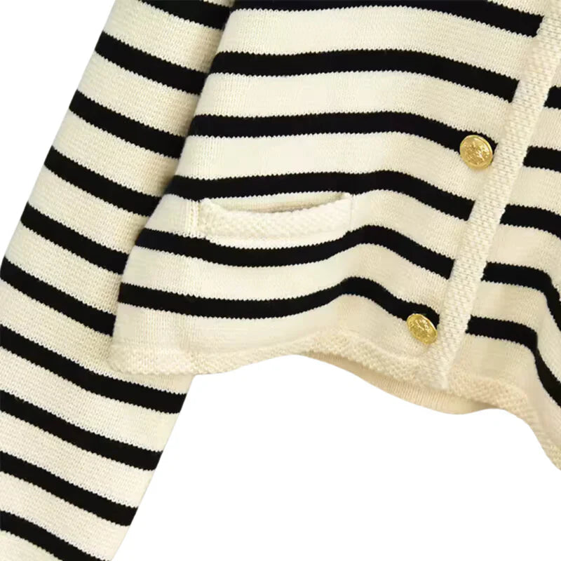 Premium gestreept wollen vest