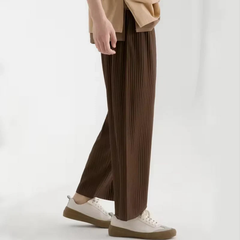 Modaura™ | Geribbelde katoenen pantalon