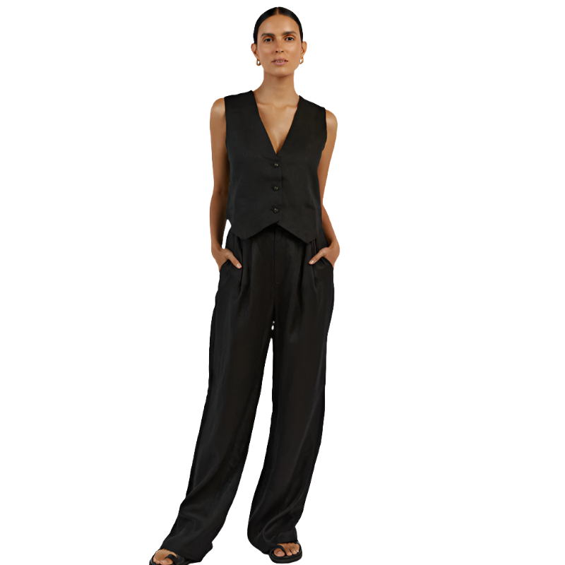 Classy Lady - Linnen Tweedelige Set