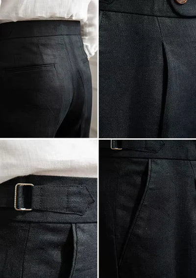 TOSCANE GEPLOOIDE KUSTBROEK - Zwart