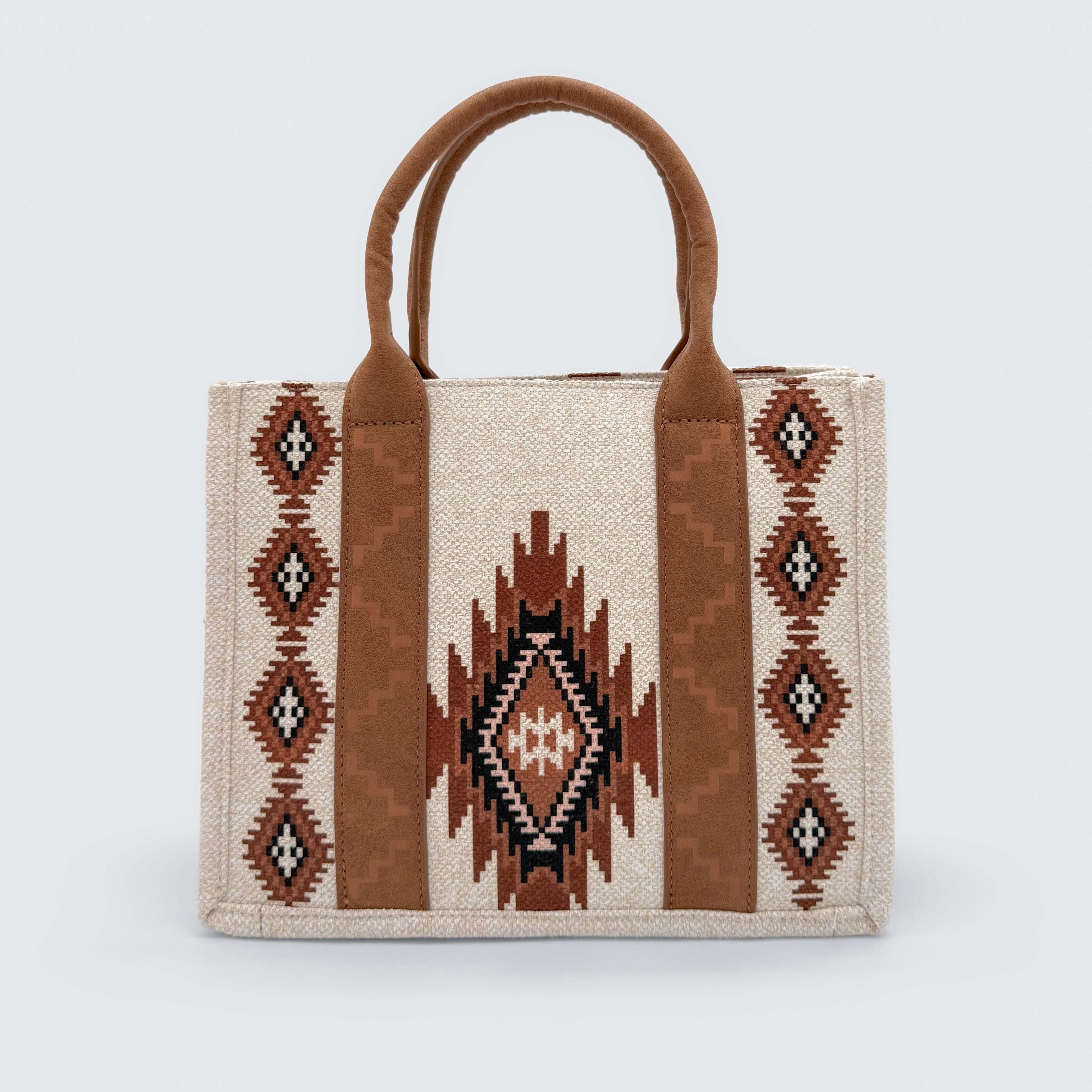 Dani Morgans x Wrangler Western Horizon Collection Whipstitch Crossbody Tote met riem