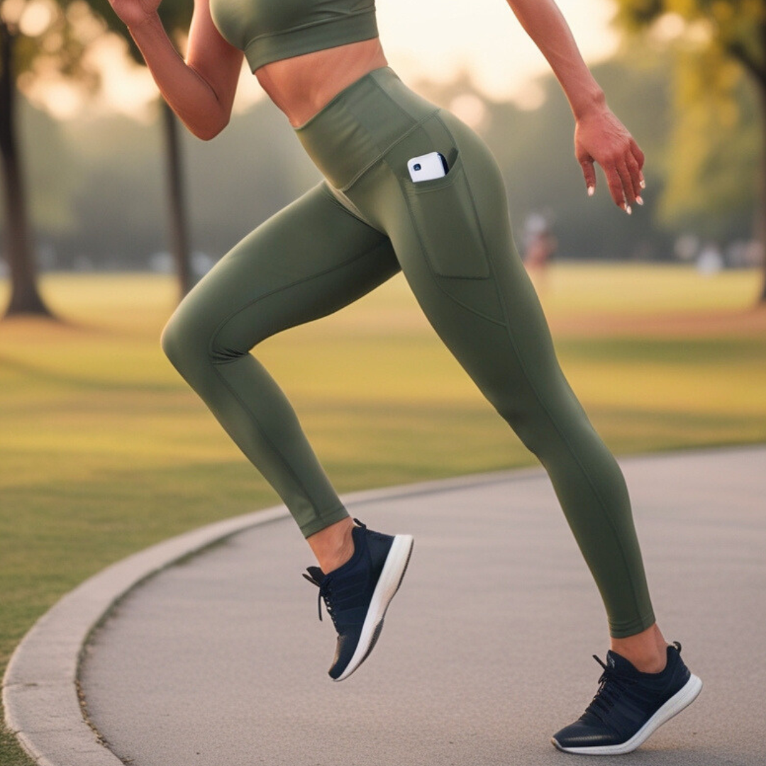 Performance legging met zakken