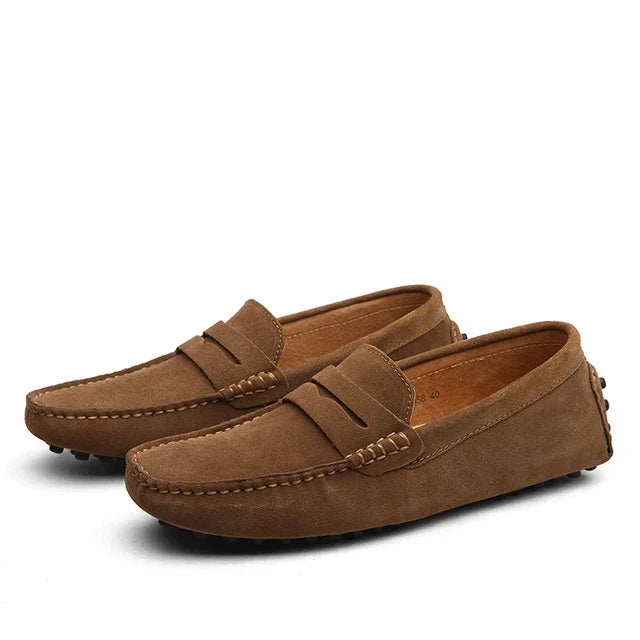 Modaura™ | Suède Marina-loafers