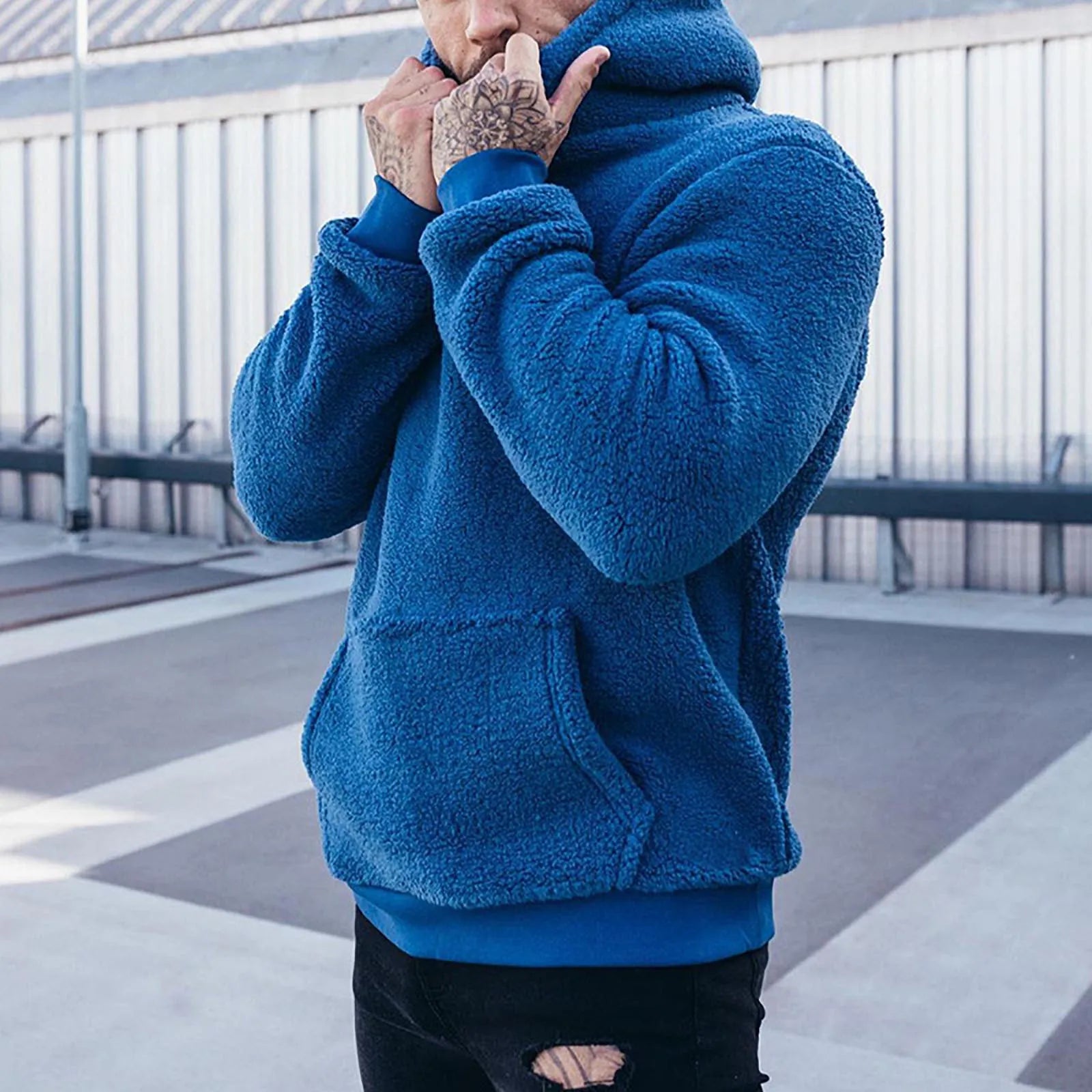 Modaura | Pluche Hoodie Sweatshirt 