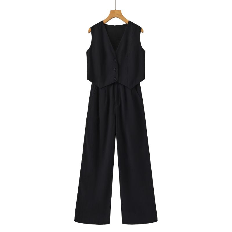 Classy Lady - Linnen Tweedelige Set
