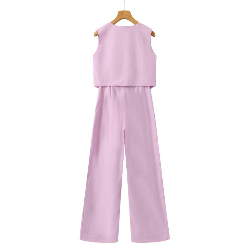 Classy Lady - Linnen Tweedelige Set