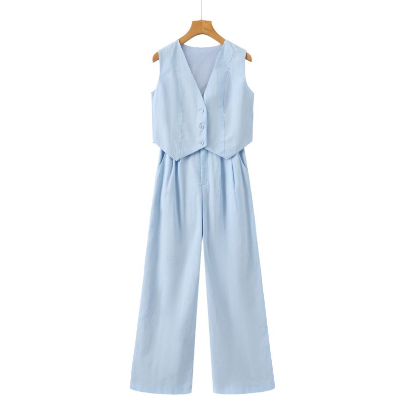 Classy Lady - Linnen Tweedelige Set