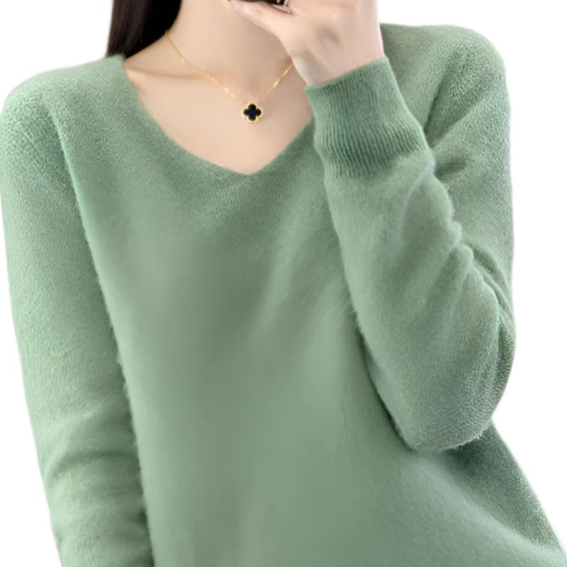 V-hals wollen vest