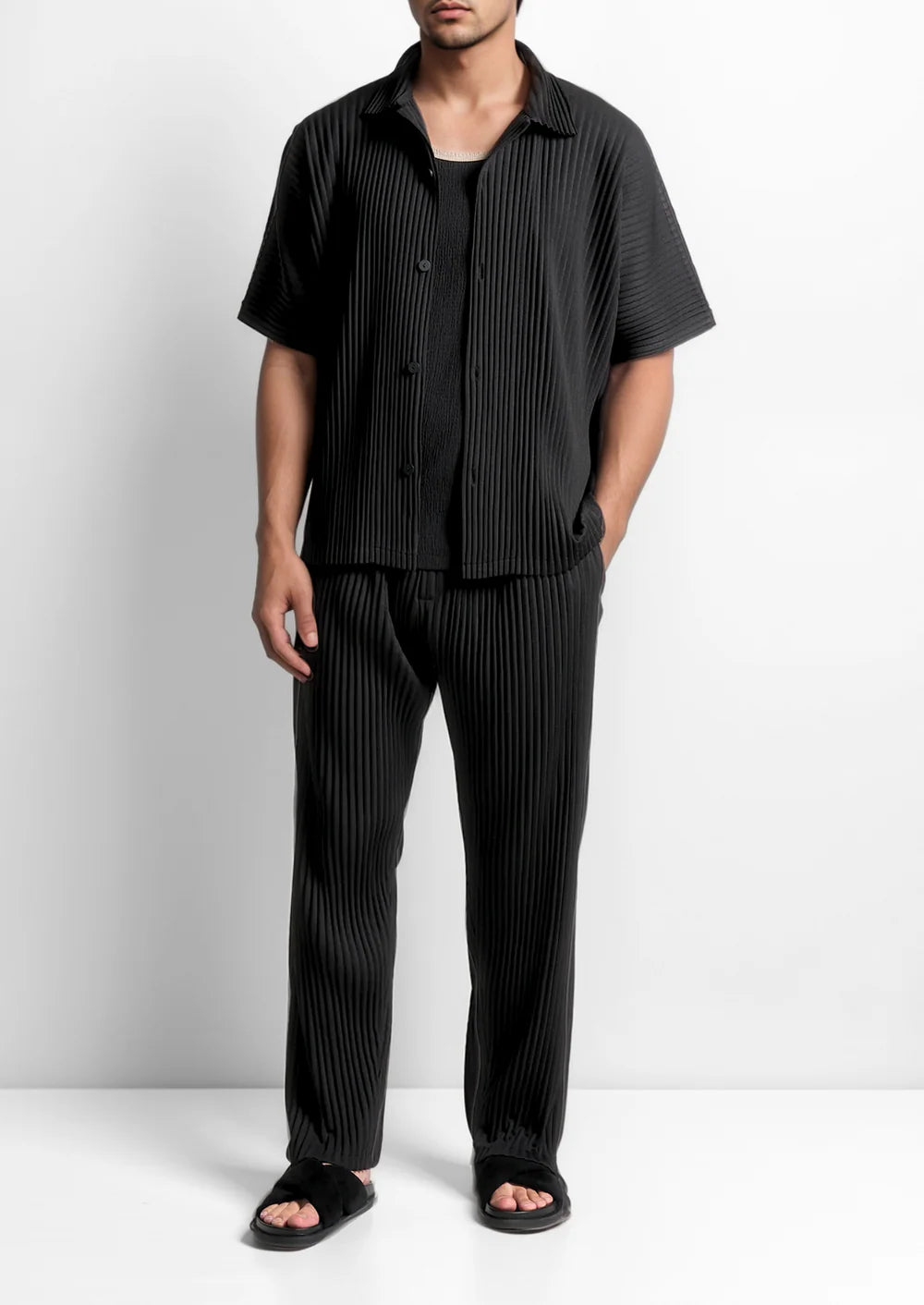 ZWARTE GEPLOOIDE ZOMERSET