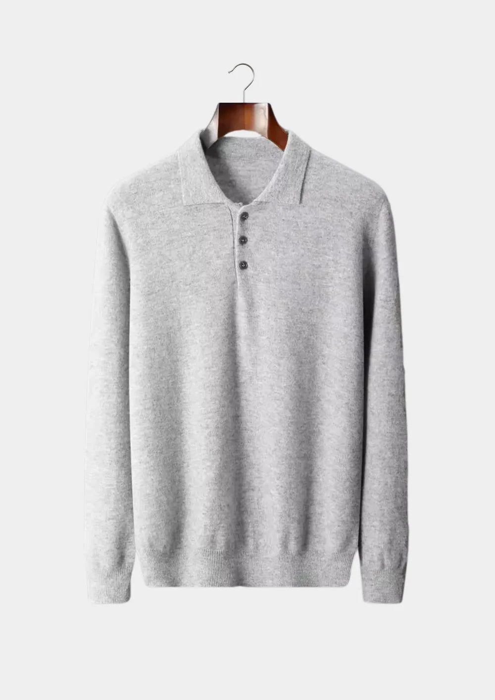 PURE EXTRA-FIJNE MERINOWOL KLASSIEKE TRUI POLO