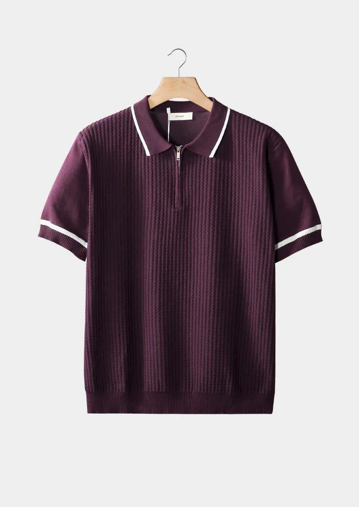 PAARSE CONTRAST BEKLEDING RITS POLO