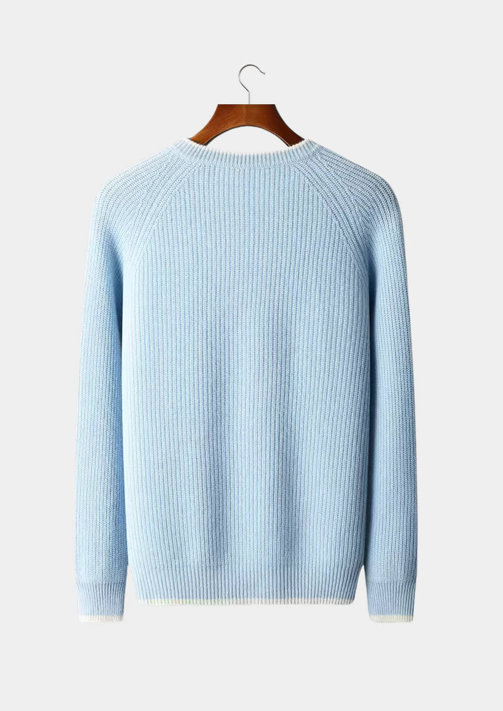 ZUIVERE EXTRA FIJNE MERINOWOL TWEEKLEURIGE CREWNECK