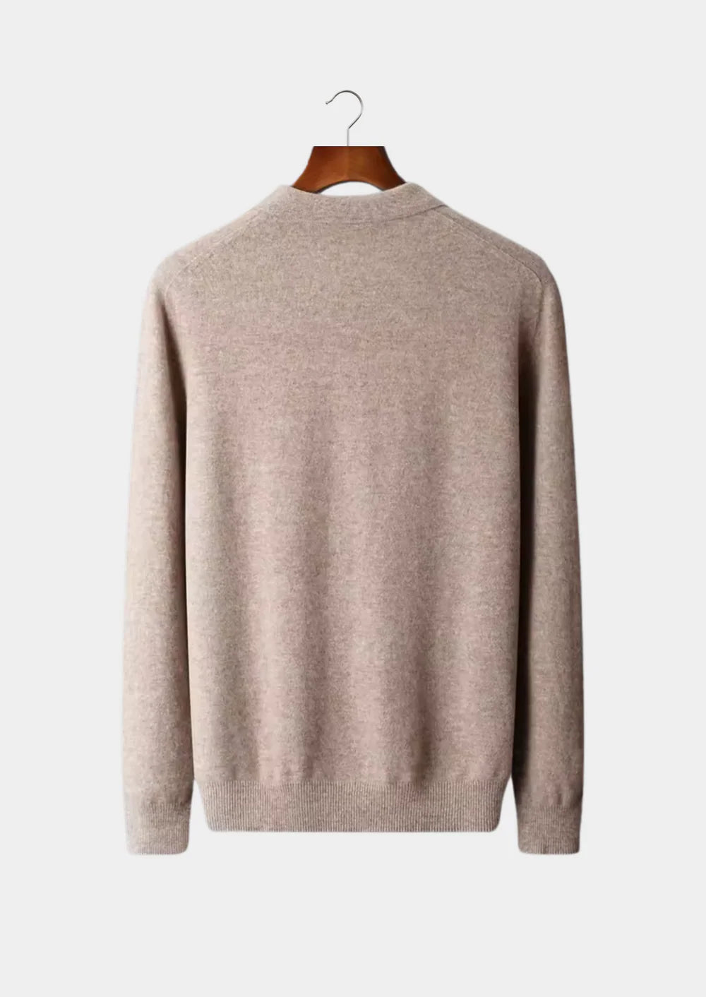 PURE EXTRA-FIJNE MERINOWOL KLASSIEKE TRUI POLO