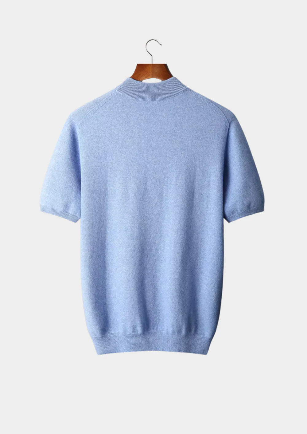 MIUM CASHMERE MOCK-NECK T-SHIRT
