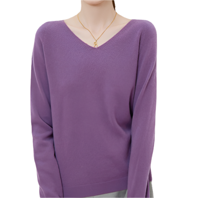 V-hals wollen vest